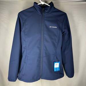 Columbia NWT Women's Kruser Ridge II Softshell Full Zip Jacket in Navy Blue Size